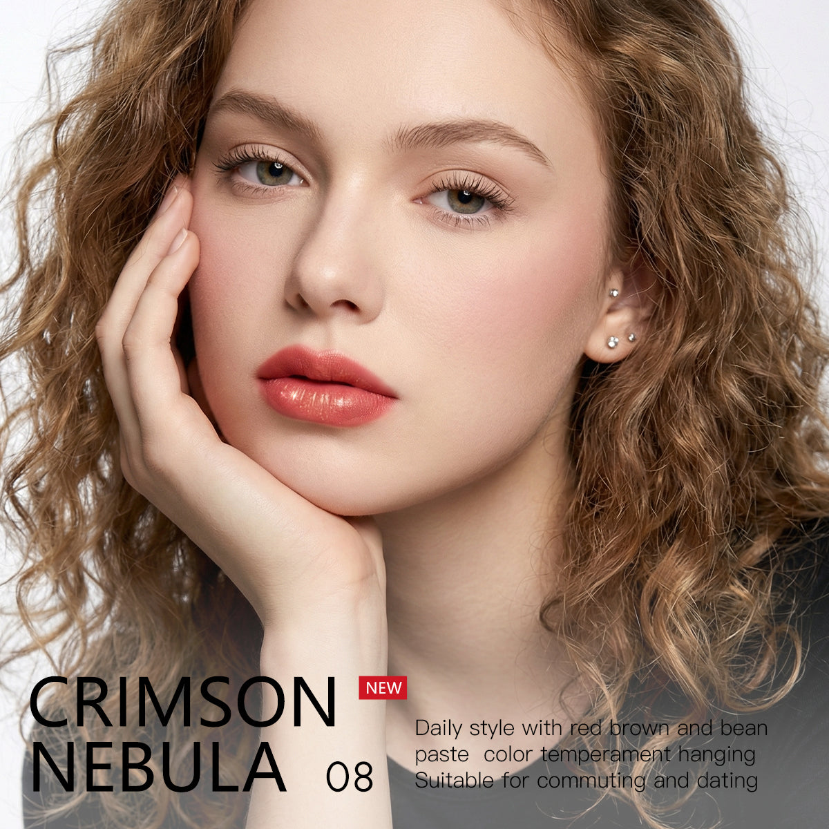 SHINING CRYSTAL VELVET LIP GLAZE ✦ 2 Shades (#03 Daylight Firework & #08 Crimson Nebula) ✦ Shiny Velvet Finish Long‑Lasting Lip Gloss