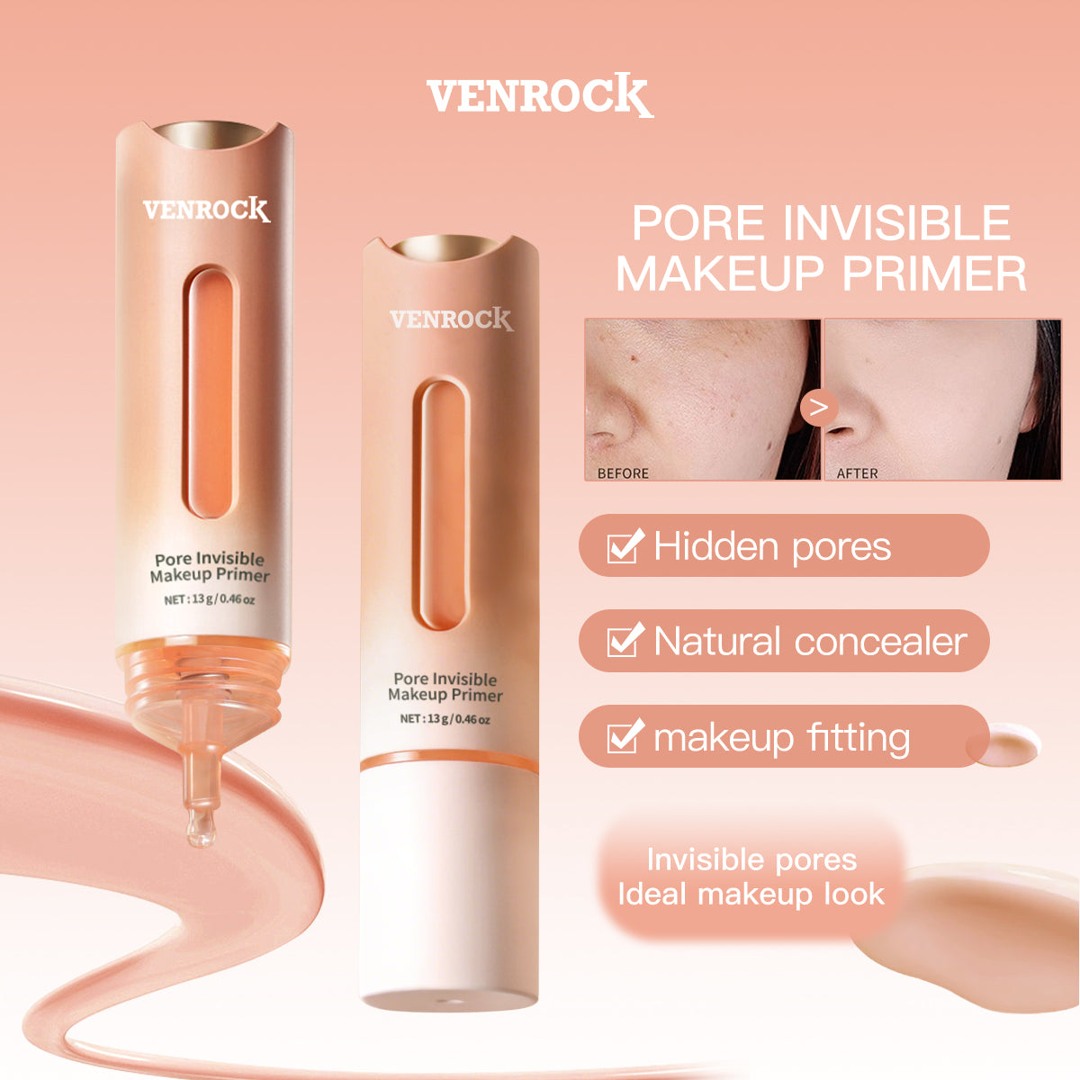 Pore Invisible Makeup Primer ✦ Pore Minimizing & Oil‑Control Base ✦ Long‑Lasting Smooth Makeup Base