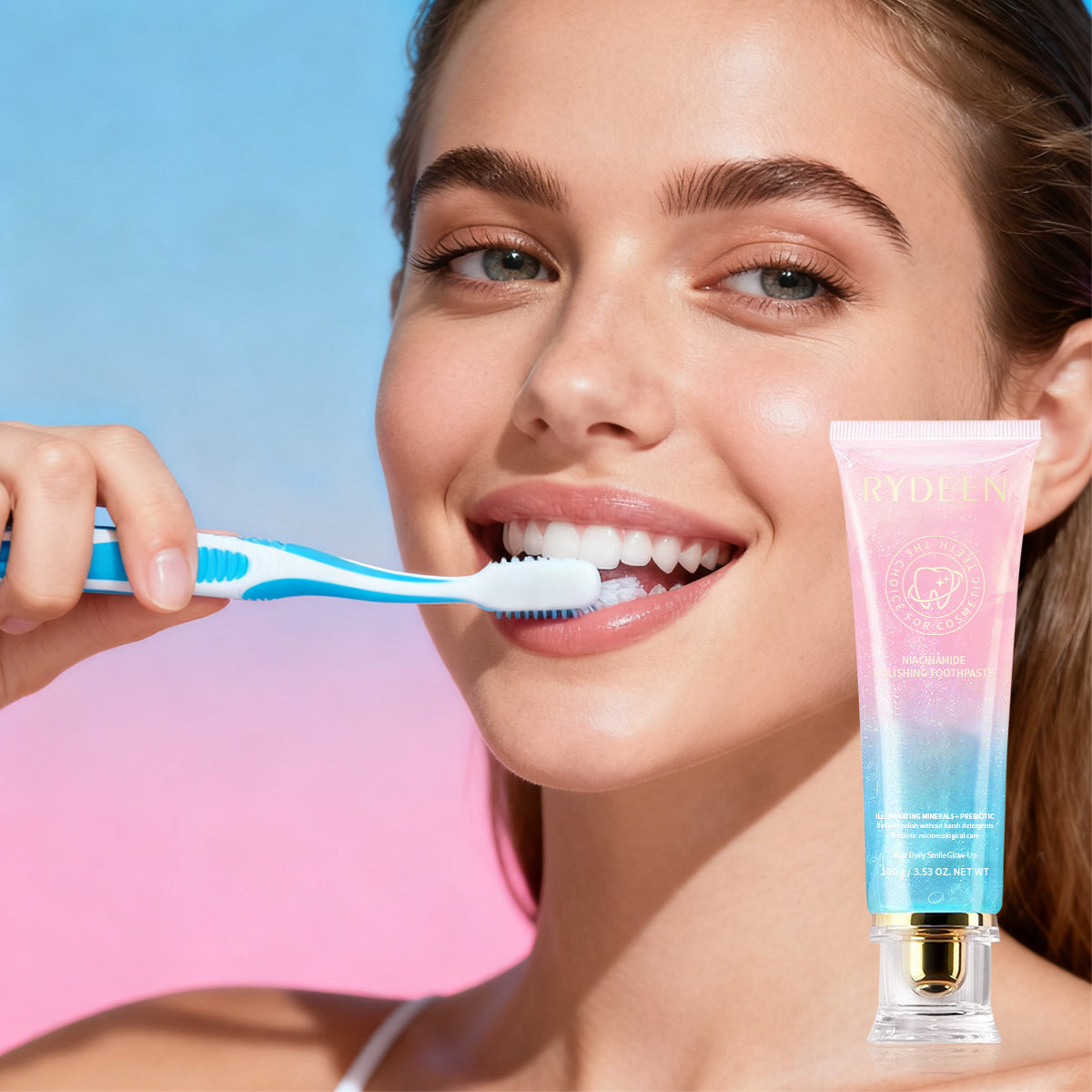 NIACINAMIDE POLISHING TOOTHPASTE - Brightening & Enamel-Safe Whitening Toothpaste for a Radiant Smile