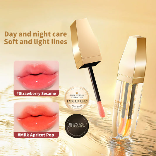 Color Changing Lip Essence Oil | Cream & Strawberry | Temperature Smart Color Change | Deep Lip Line Fade Lip Care Oil