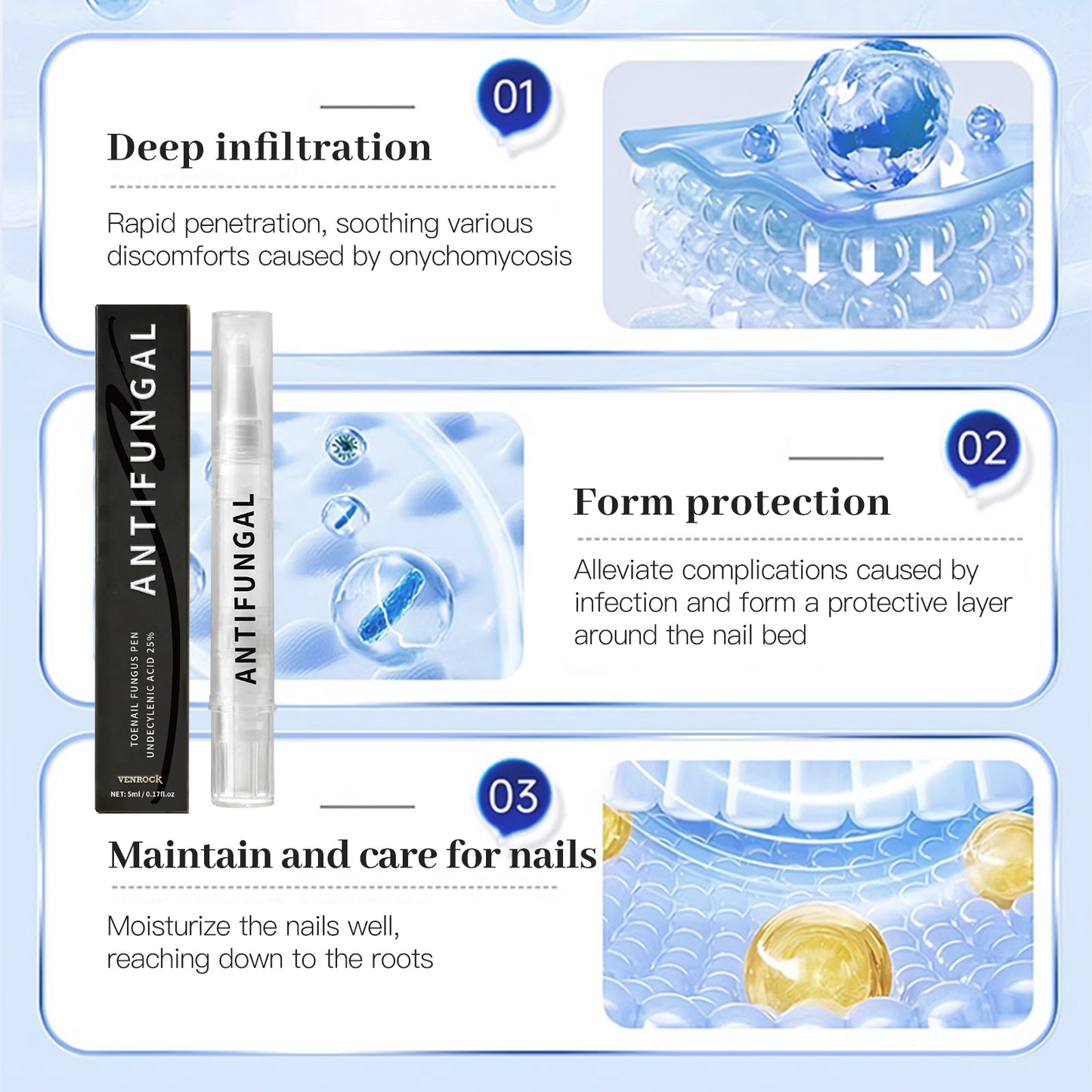 TOENAIL FUNGUS PEN - Advanced Antifungal Treatment & Nail Repair Solution for Clear, Healthy Nails