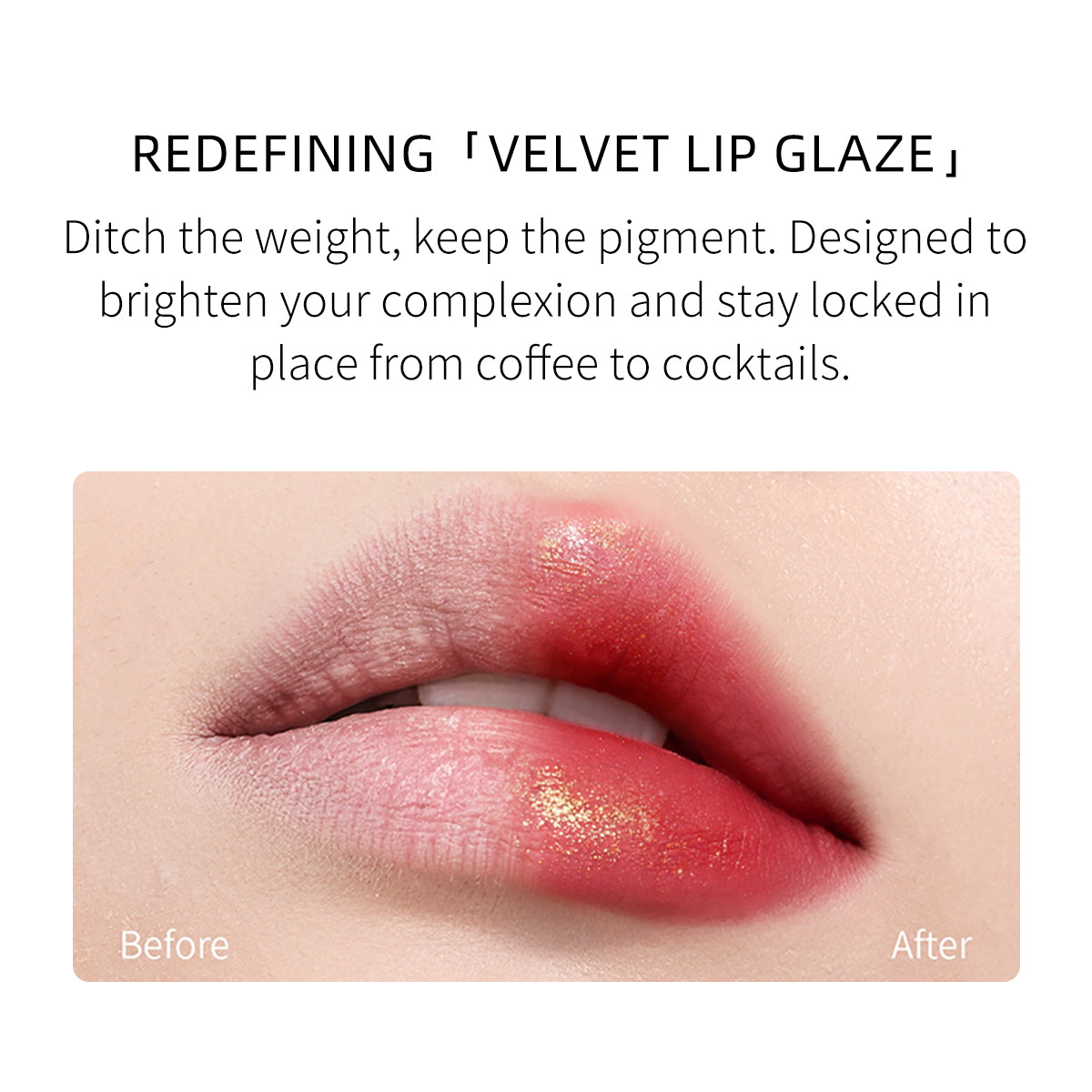 SHINING CRYSTAL VELVET LIP GLAZE ✦ 2 Shades (#03 Daylight Firework & #08 Crimson Nebula) ✦ Shiny Velvet Finish Long‑Lasting Lip Gloss