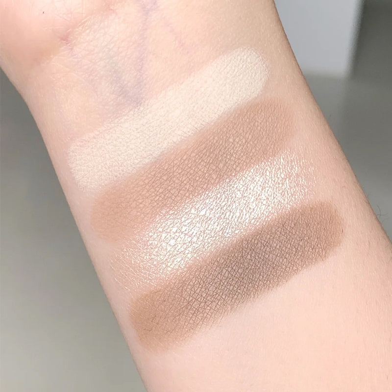 Four‑color Shimmering Contour Palette ✦ All‑in‑1 Contour Highlight Bronzer ✦ Silky Blendable Long‑Lasting Makeup Palette