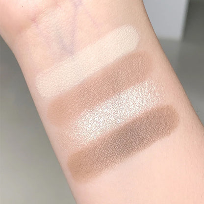Four‑color Shimmering Contour Palette ✦ All‑in‑1 Contour Highlight Bronzer ✦ Silky Blendable Long‑Lasting Makeup Palette