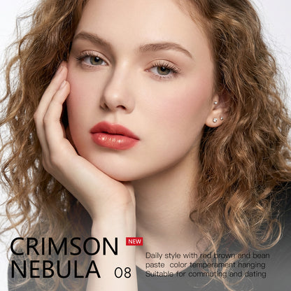 SHINING CRYSTAL VELVET LIP GLAZE ✦ 2 Shades (#03 Daylight Firework & #08 Crimson Nebula) ✦ Shiny Velvet Finish Long‑Lasting Lip Gloss