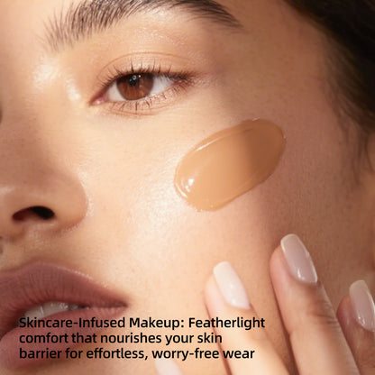 BEAUTNICE Long Wear Light Foundation - Flawless, Breathable Full Coverage Makeup (#01 & #02)